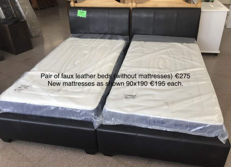 Single Beds, Faux Leather