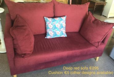 Sofa, 2 seater, Deep Red
