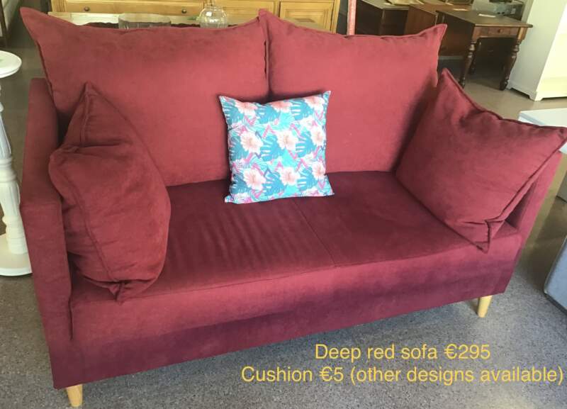 Sofa, 2 seater, Deep Red