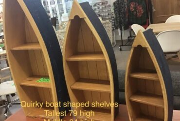 Boat Shaped Shelves, Set of 3