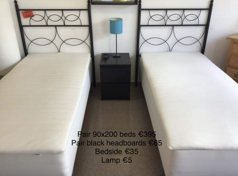 Pair Single Beds, 90×200