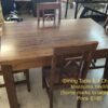 Heavy wood table & 4 Chairs