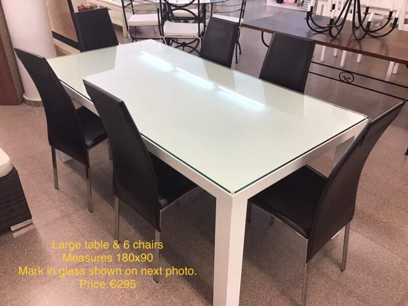 Large Table & 6 Chairs
