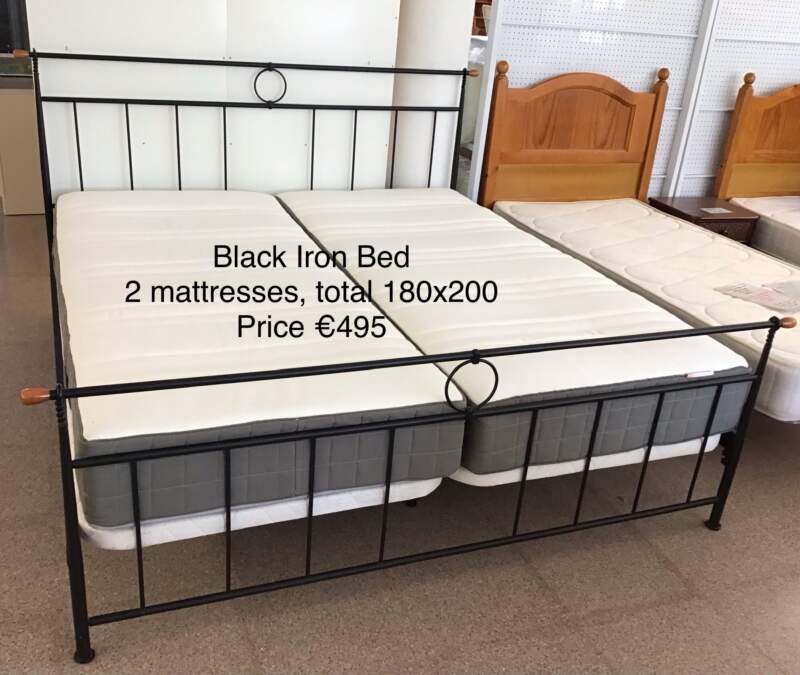 Black Iron Bed
