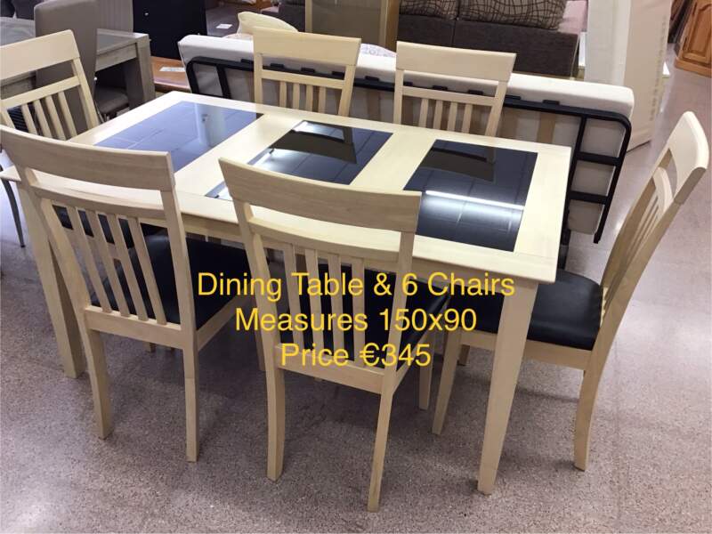 Modern Dining Table & 6 Chairs
