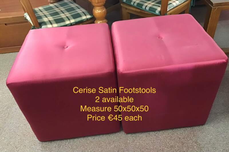 Cerise Footstools