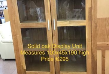 Oak Display Unit & Coffee Table