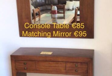 Console Table & Matching Mirror