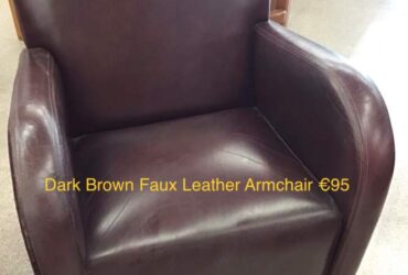 Faux Leather Armchair