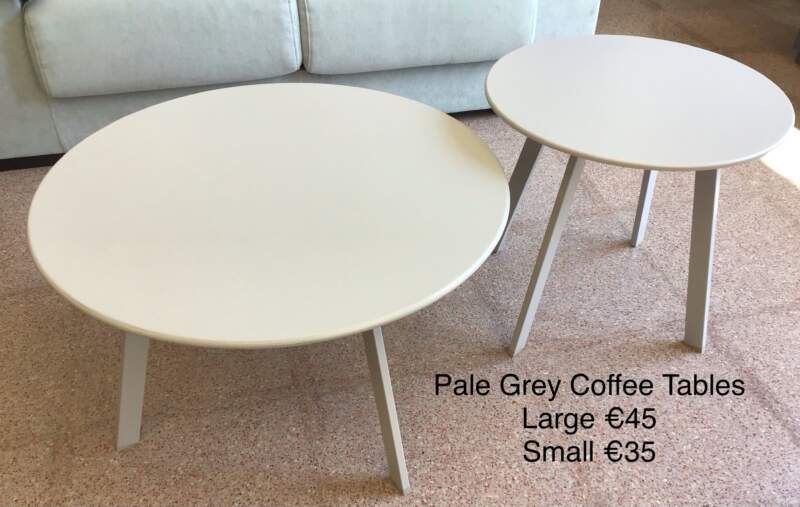 Pair Grey Coffee Tables