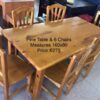 Pine Table & 6 Chairs