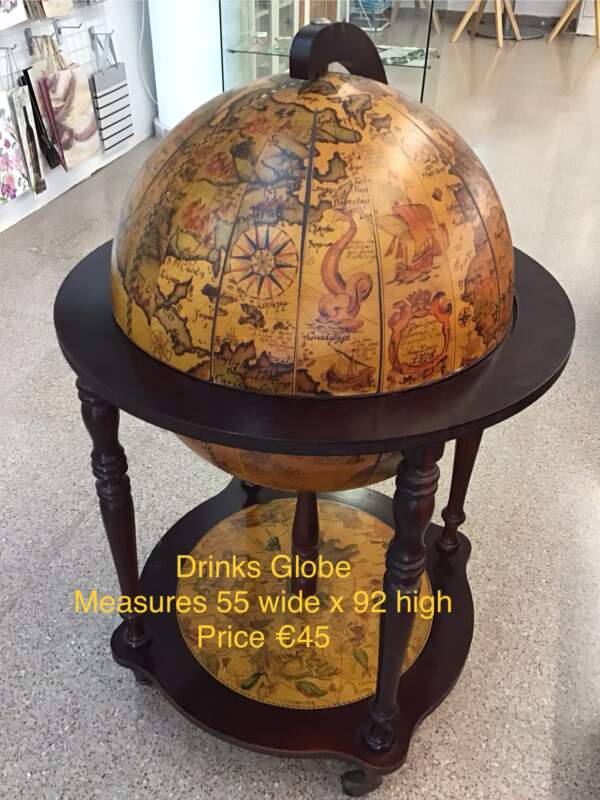 Vintage Drinks Globe