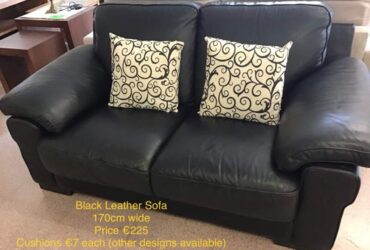 Black Leather Sofa