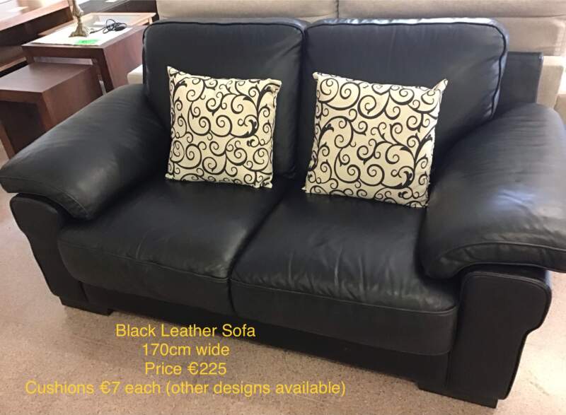 Black Leather Sofa