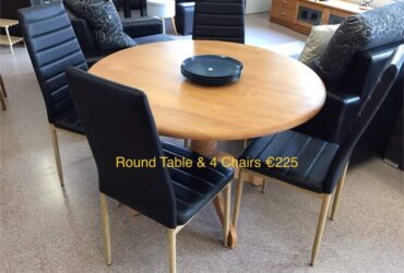 Round Table & 4 Chairs