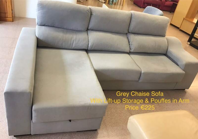 Grey Chaise Sofa