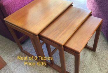 Nest of 3 Wooden Tables