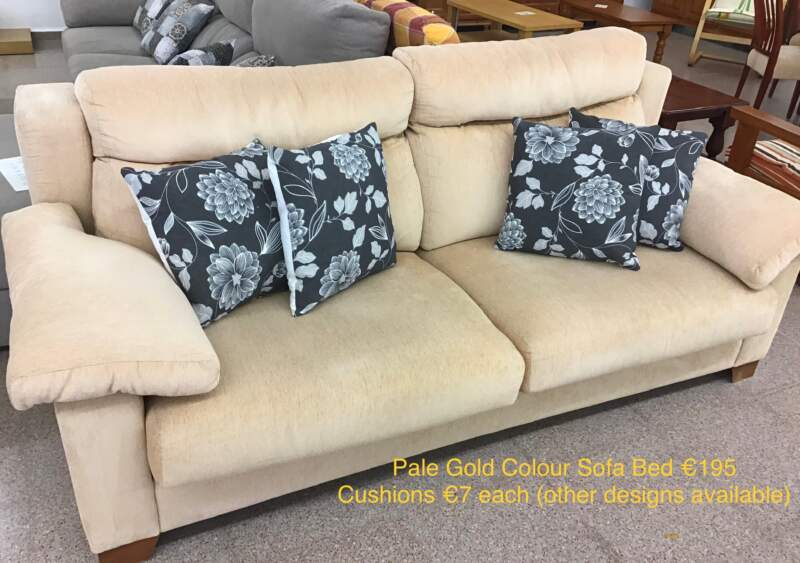 Pale Gold Sofa Bed