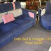 Sofa Bed & Snuggle Chair