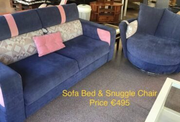 Sofa Bed & Snuggle Chair