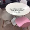 Round Table & 3 Chairs