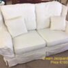 Cream Jacquard Sofa