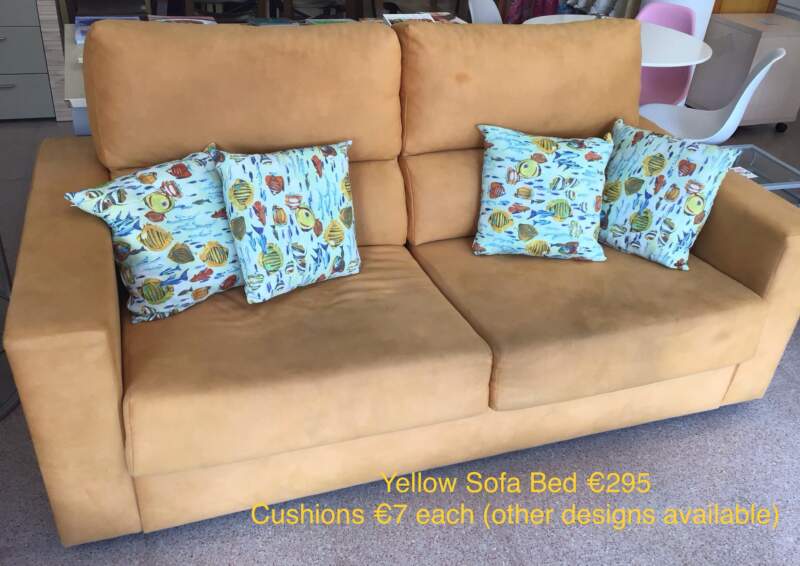 Yellow Sofa Bed