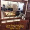 Traditional Style Sideboard & Large Mirror