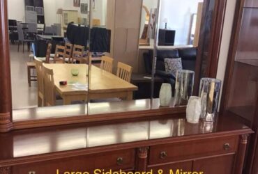 Traditional Style Sideboard & Large Mirror