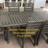 Solid Garden Table & Chairs