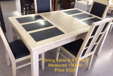 Dining Table & 4 Chairs