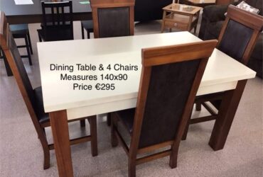 Dining Table & 4 Chairs