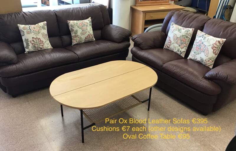 Ox Blood Leather Sofas