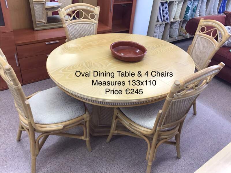 Oval Table & 4 Chairs
