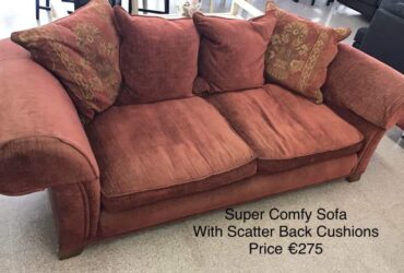 Rust Colour Comfy Sofa