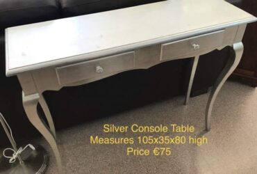 Silver Console Table