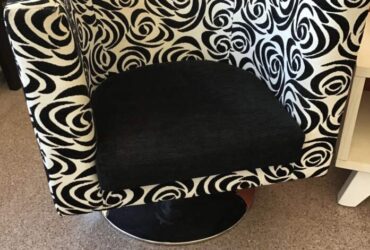 Black & White Swivel Chair