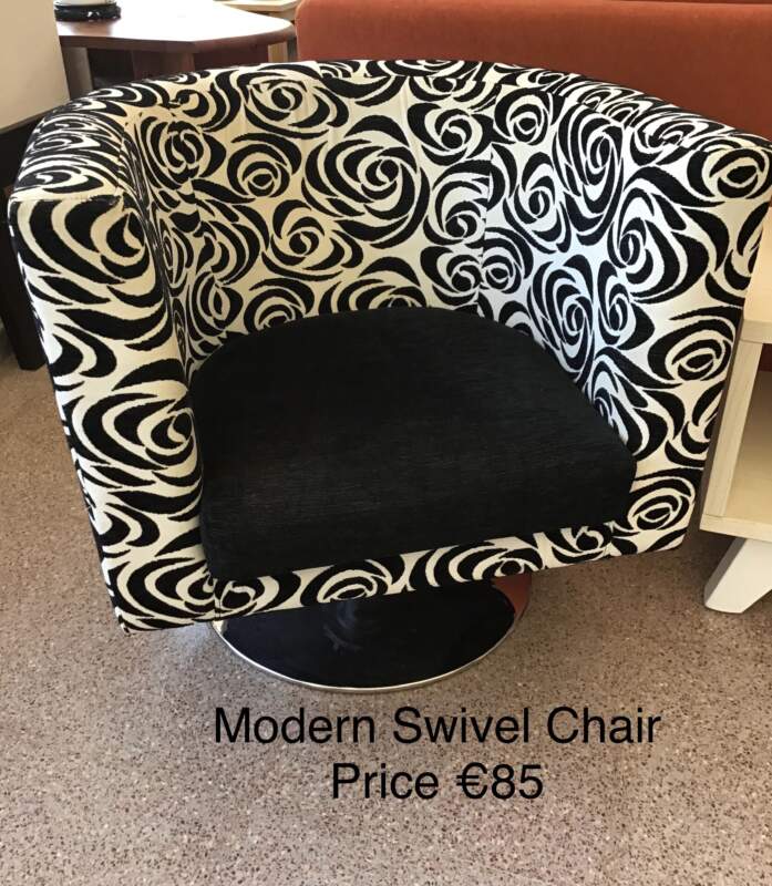 Black & White Swivel Chair