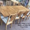 Dining Table & 10 Chairs