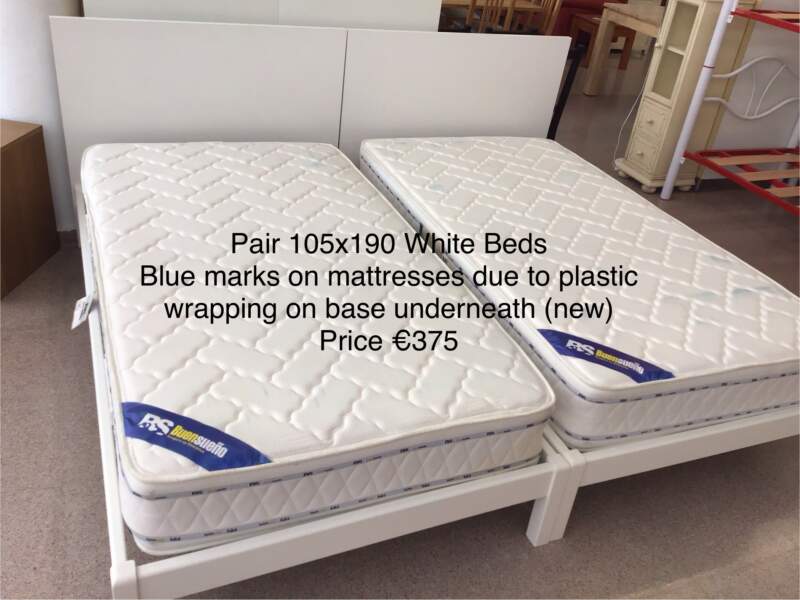 Pair White Beds