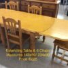 Pine Table & 6 Chairs