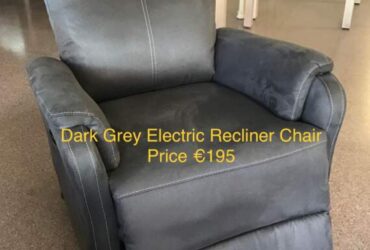 Dark Grey Electric Recliner Chair
