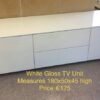 White Gloss TV Unit