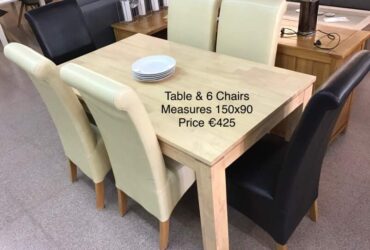 Dining Table & 6 Chairs