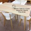 Modern Table & 4 Chairs