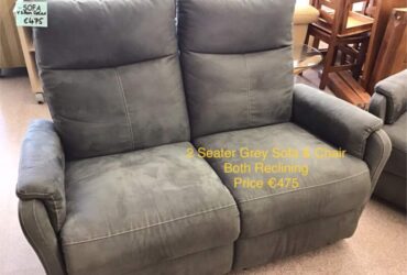 Grey Recliner Sofa & Chair