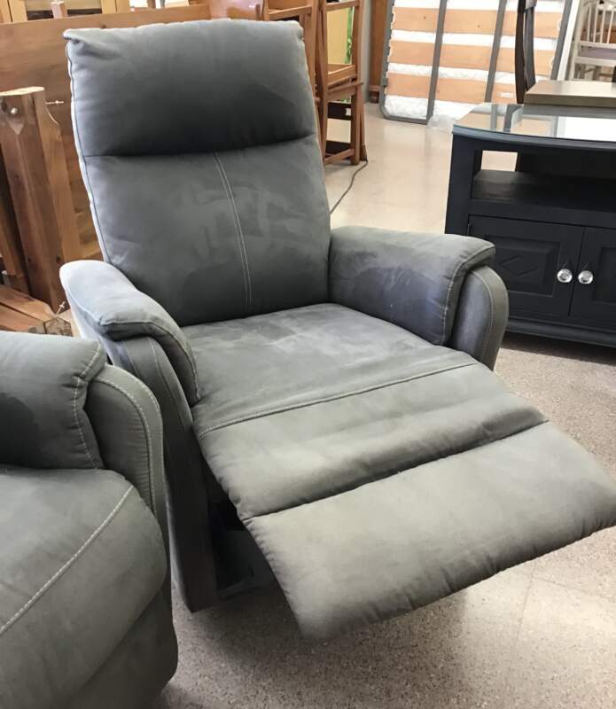 Grey Recliner Sofa & Chair