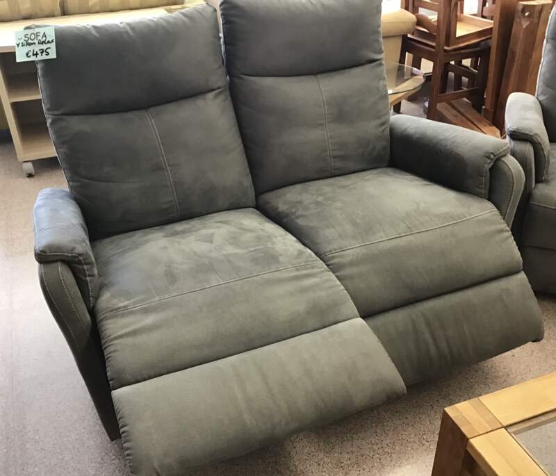 Grey Recliner Sofa & Chair