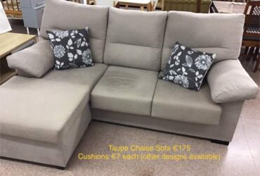 Taupe Chaise Sofa