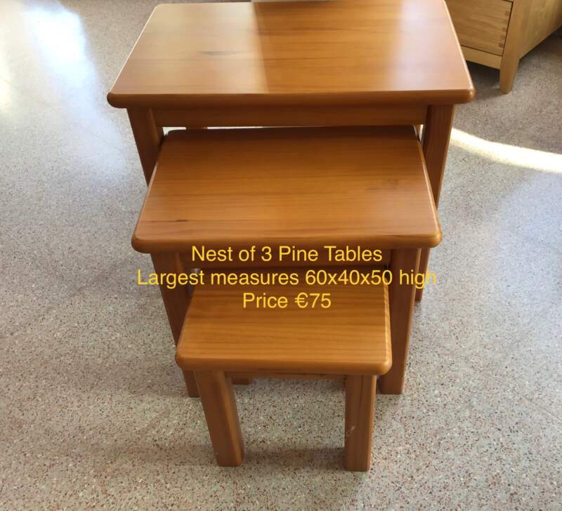 Nest of Pine Tables